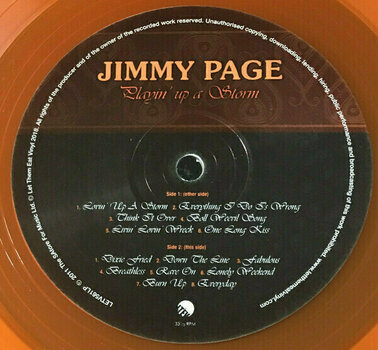 Vinyl Record Jimmy Page - Playin Up A Storm (Orange Coloured Vinyl) (LP) - 5