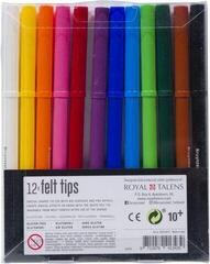 Felt-Tip Pen Bruynzeel Super Points Felt Tips Dark Markers 12 pcs - 1