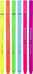 Popisovač Bruynzeel Fineliner Neon 6 Fixy 6 ks - 2