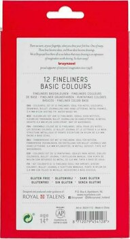 Markör Bruynzeel Fineliner 12  Fine Liner 12 st - 2