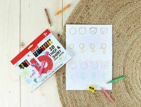 Crayon pour enfants Bruynzeel Thick/Short Coffret crayons pour enfants 20 pcs - 4