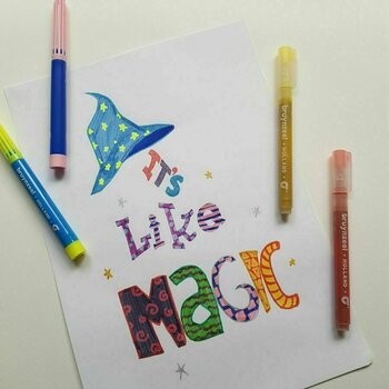 Felt-Tip Pen Bruynzeel Glitter Felt Tips 6 Markers 6 pcs - 4