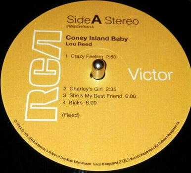 Vinyl Record Lou Reed Coney Island Baby (LP) - 3