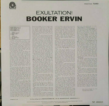 Vinyl Record Booker Ervin - Exultation! (LP) - 4