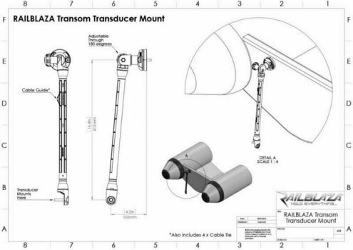 Horgászbot tartó Railblaza Sounder and Transducer Mount - 2