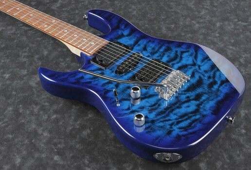Electric guitar Ibanez GRX70QAL-TBB Transparent Blue Burst - 4