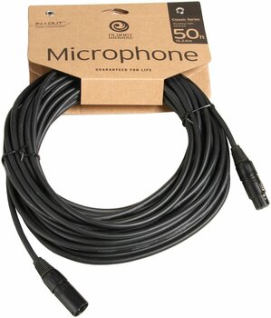 Mikrofon kábel D'Addario Planet Waves PW-CMIC-50 Fekete 15 m - 2