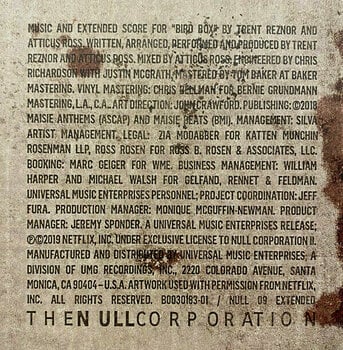 LP Trent Reznor & Atticus Ross - Bird Box (4 LP Box Set) (180g) - 4