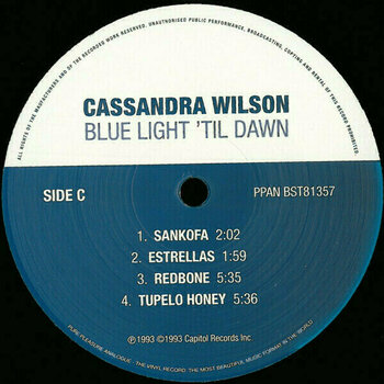 Disque vinyle Cassandra Wilson - Blue Light Till Dawn (2 LP) (180g) - 7