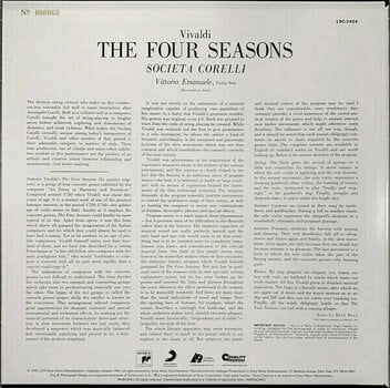 Vinyl Record Societa Corelli - Vivaldi: The Four Seasons (200g) (LP) - 4