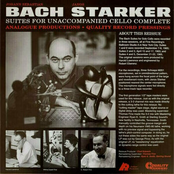 Disque vinyle Janos Starker - Bach: Suites For Unaccompanied Cello Complete (Box Set) (200g) (45 RPM) - 7