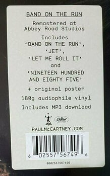 Vinylplade Paul McCartney and Wings - Band On The Run (LP) (180g) - 8