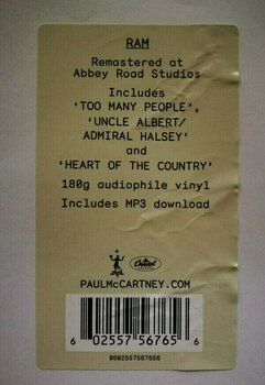 Disc de vinil Paul & Linda McCartney - Ram (LP) (180g) - 8