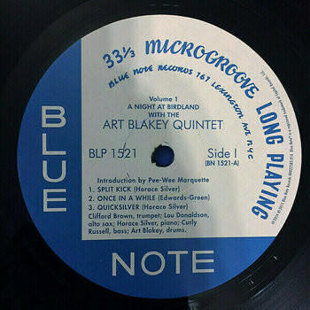 Vinyl Record Art Blakey Quintet - A Night At Birdland, Vol. 1 (LP) - 3