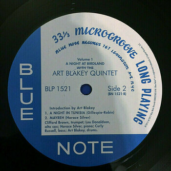 Vinyl Record Art Blakey Quintet - A Night At Birdland, Vol. 1 (LP) - 4