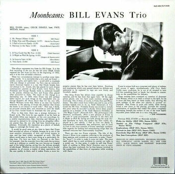 Vinyl Record Bill Evans Trio - Moon Beams (LP) - 2