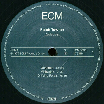 LP Ralph Towner - Solstice (LP) (180g) - 3