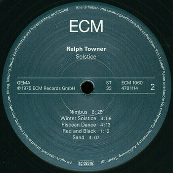 Disque vinyle Ralph Towner - Solstice (LP) (180g) - 4