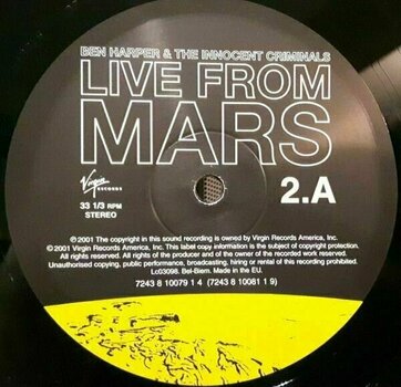 Vinyl Record Ben Harper - Live From Mars (4 LP) (180g) - 3