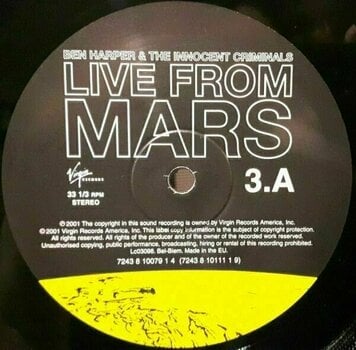 Hanglemez Ben Harper - Live From Mars (4 LP) (180g) - 6