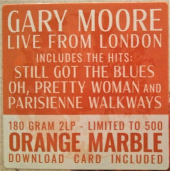 Disque vinyle Gary Moore - Live From London (Clear Blue Vinyl) (180g) (LP) - 11