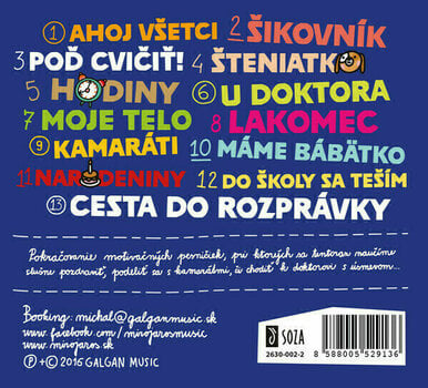 CD muzica Miro Jaroš - Pesničky pre (ne)poslušné deti 2 (CD) - 2