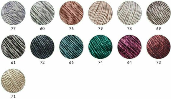 Knitting Yarn Katia Air Lux 66 Pastel Turquoise/Black - 5