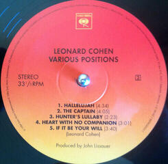 Вінілові платівки Leonard Cohen - Various Positions (Reissue) (LP) - 2