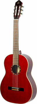 Klassisk gitarr Ortega R121LWR 4/4 Wine Red - 3