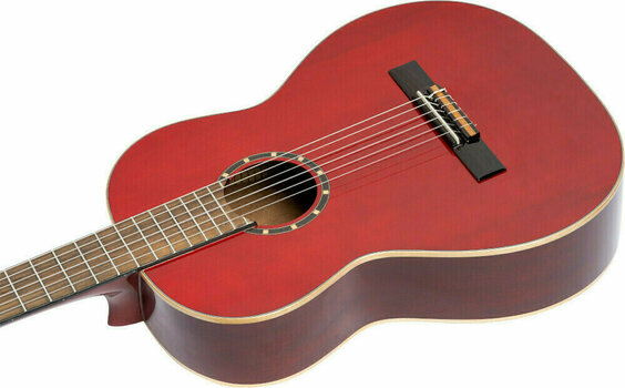 Klasická gitara Ortega R121LWR 4/4 Wine Red - 8