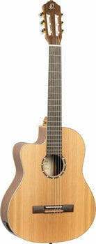Gitara klasyczna z przetwornikiem Ortega RCE131L 4/4 Natural - 4