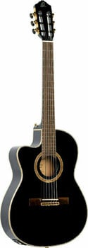 Classical Guitar with Preamp Ortega RCE138-T4BK-L 4/4 Black - 4
