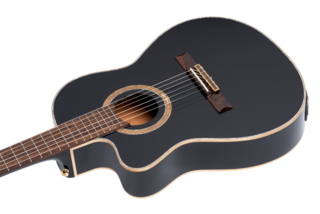 Klasická kytara s elektronikou Ortega RCE138-T4BK-L 4/4 Black Klasická kytara s elektronikou - 7