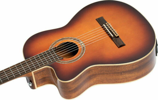 Klasická kytara s elektronikou Ortega RCE238SN-FT-L 4/4 Honey Sunburst - 8