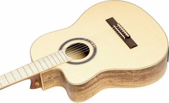 Klasična kitara z elektroniko Ortega TZSM-3-L 4/4 Natural - 8