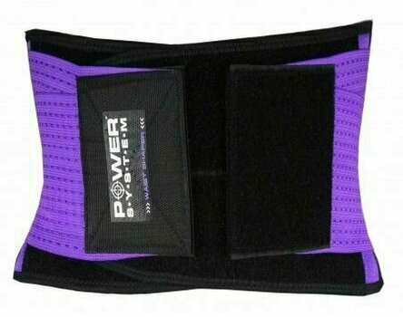 Fitness Προστατευτικό Μπαντάζ Power System Waist Shaper Purple L/XL Fitness Προστατευτικό Μπαντάζ - 2