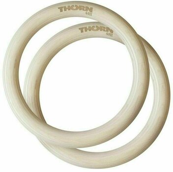 Ophangsysteem Thorn FIT Wood Gymnastic Rings with Straps Red Ophangsysteem - 2