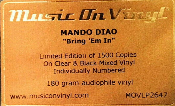 LP deska Mando Diao - Bring 'Em In (Smokey Coloured) (LP) - 7