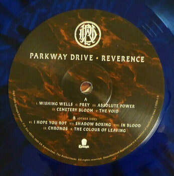 Vinyylilevy Parkway Drive - Reverence (Transparent Blue With Black Splatter) (LP) - 2