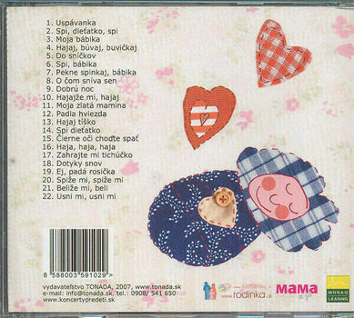 CD musique Spievankovo - Uspávanky do postieľky (M. Podhradská, R. Čanaky) (CD) - 2