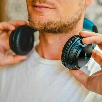 Wireless On-ear headphones Niceboy Hive 3 Prodigy Black-Blue - 9