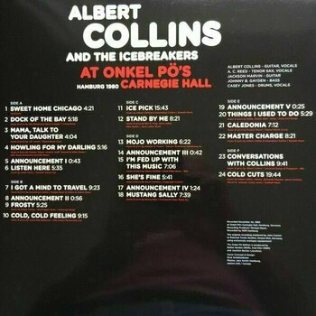 LP Albert Collins - At Onkel PO's Carnegie Hall Hamburg 1980 (3 LP) (180g) - 2