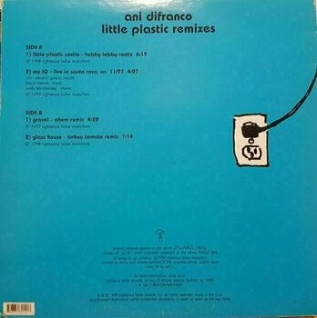 Disque vinyle Ani Difranco - Little Plastic Remixes (Blue Coloured) (EP) - 2