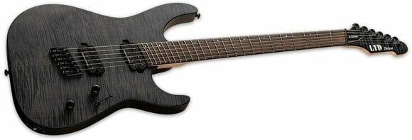Multiskala elektrisk guitar ESP LTD M-1000MS FM See Thru Black Satin - 3