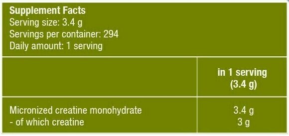 Kreatin BioTechUSA 100% Creatine Monohydrate Ízesítés nélkül 300 g Kreatin - 2