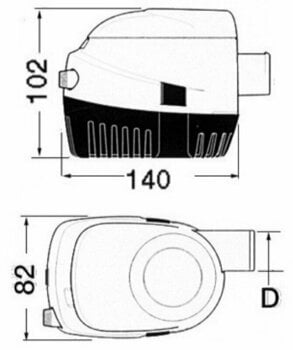 Lodní čerpadlo Attwood Sahara automatic bilge pump 12 V 32 l - 2