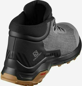 Mens Outdoor Shoes Salomon X Reveal Chukka CSWP Quiet Shade/Black 44 2/3 Mens Outdoor Shoes - 4