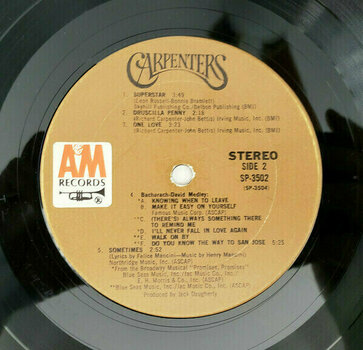 Vinyl Record Carpenters - Carpenters (Remastered) (LP) - 3