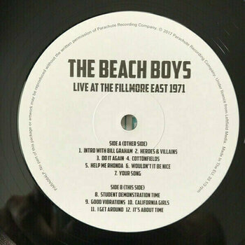 Vinyl Record The Beach Boys - Live At The Fillmore East 1971 (LP) - 4