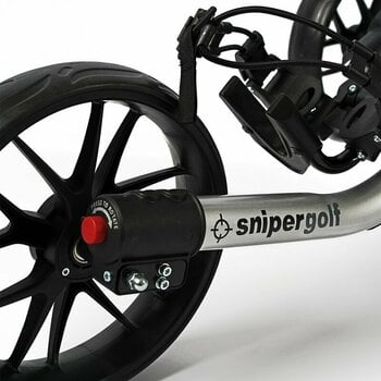 Manuálny golfový vozík Snipergolf Shot 2.0 Silver/Black Manuálny golfový vozík - 12